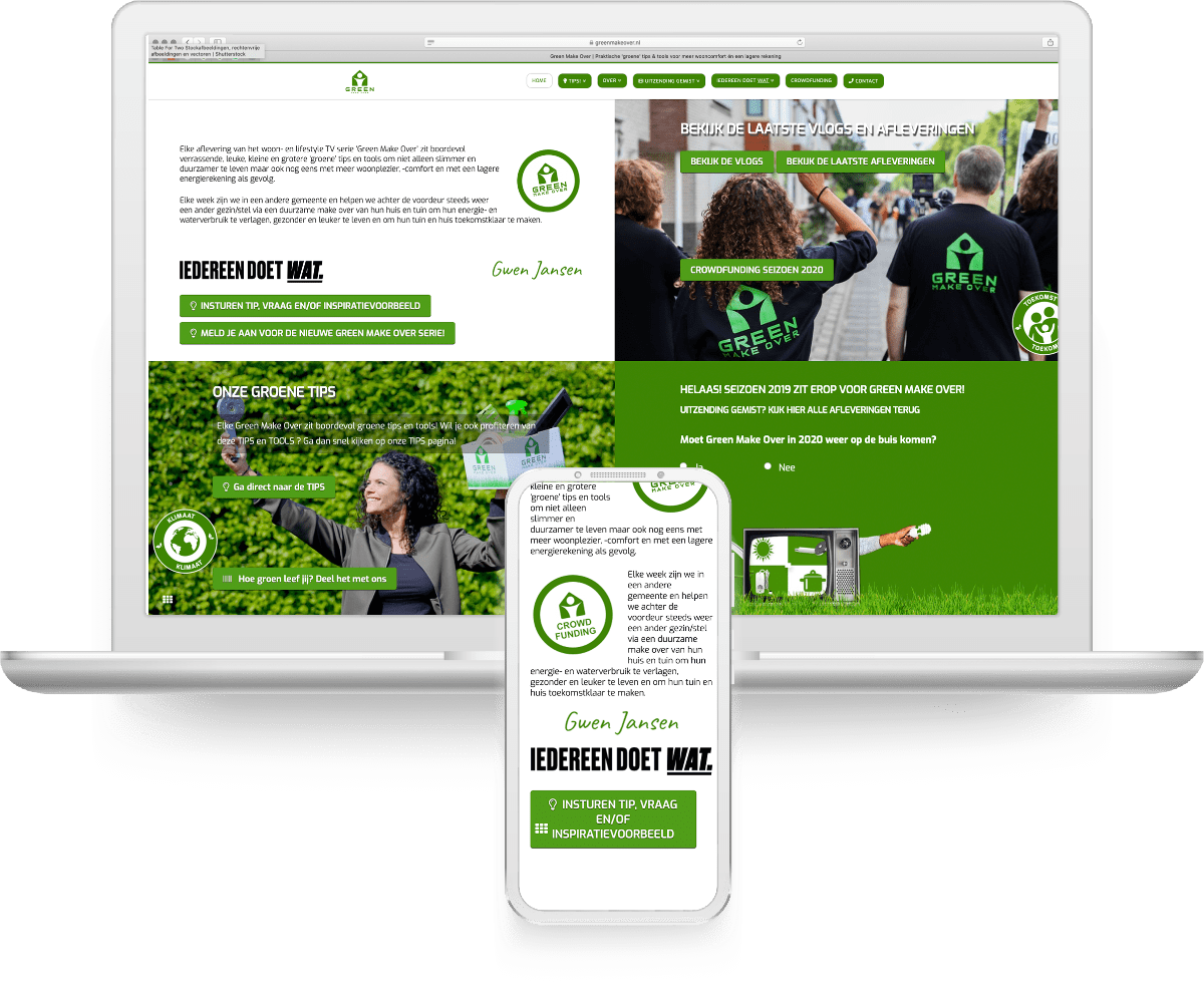 Webdesign Green Make Over website